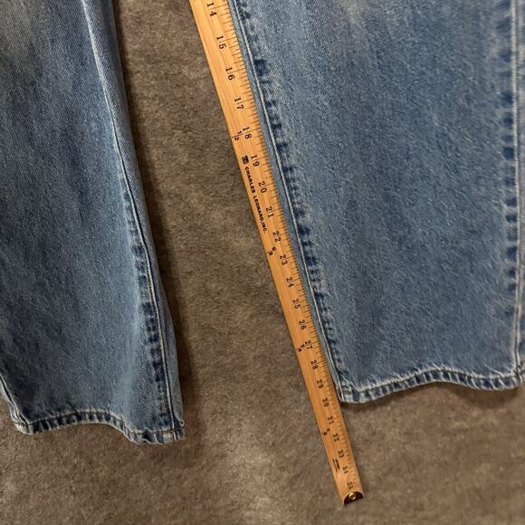 One Teaspoon Awesome Baggies Jeans Womens Sz 34 Blue Distressed High Waist - Picture 6 of 8